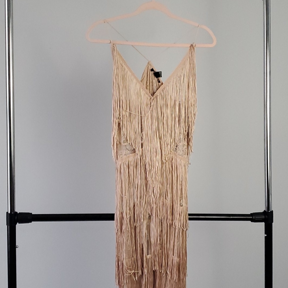 Lace Champagne Jumpsuit